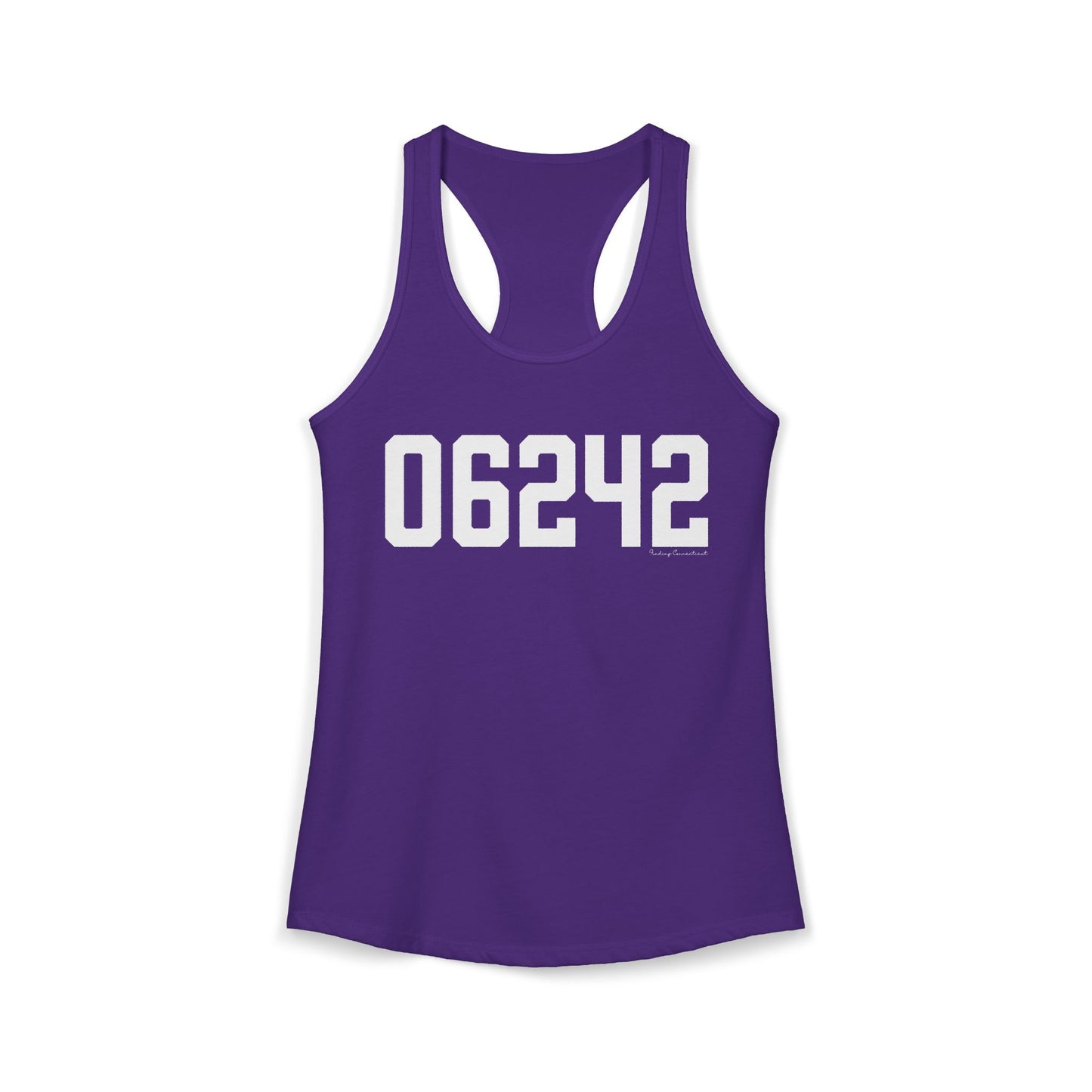 06242 Eastford CT Zip Code Women's Ideal Racerback Tank Top
