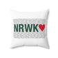 Norwalk Love Spun Polyester Square Pillow