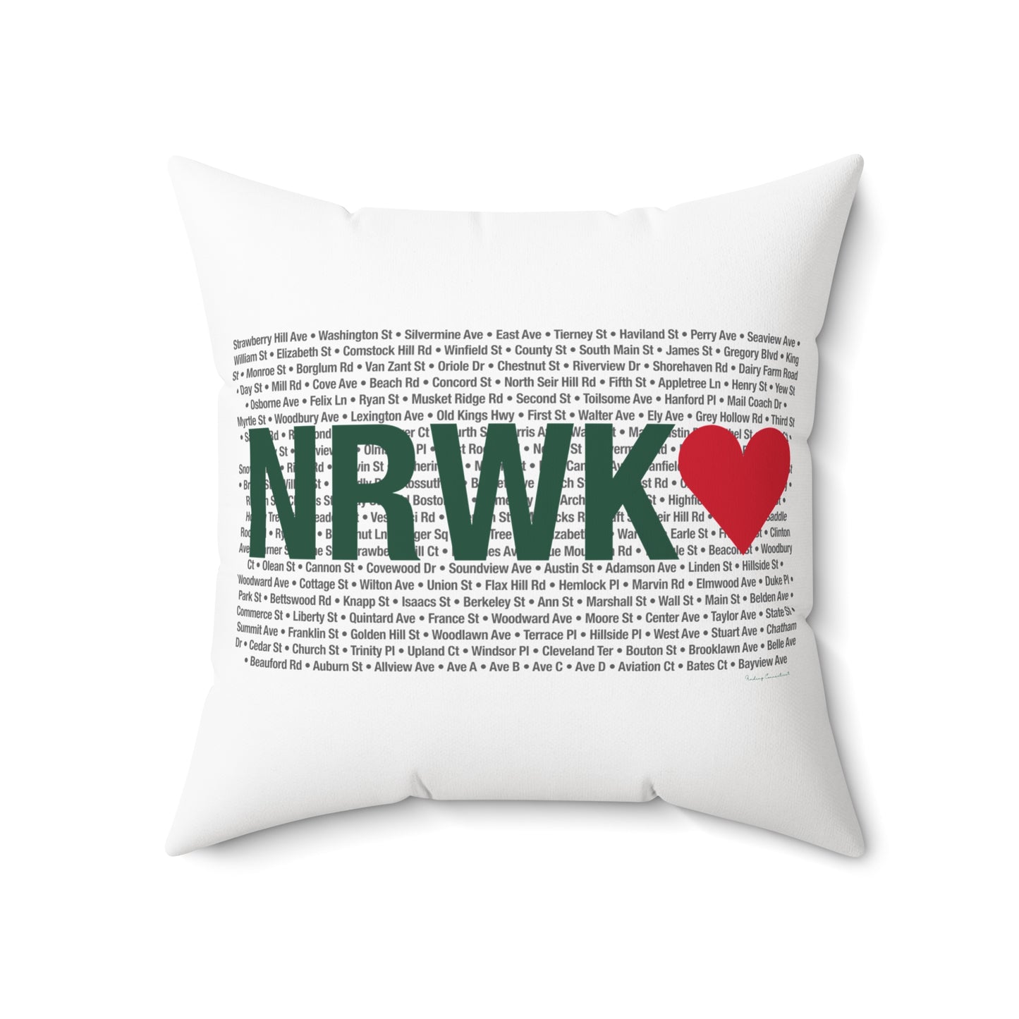 Norwalk Love Spun Polyester Square Pillow