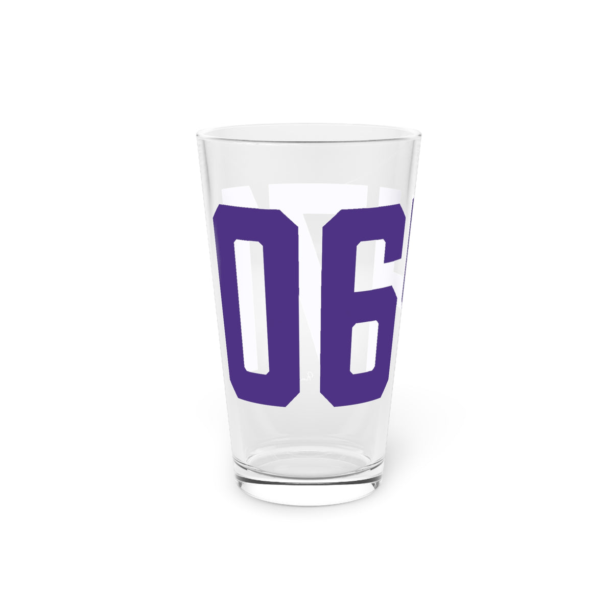 06471 North Branford Connecticut Zip Code Pint Glass, 16oz