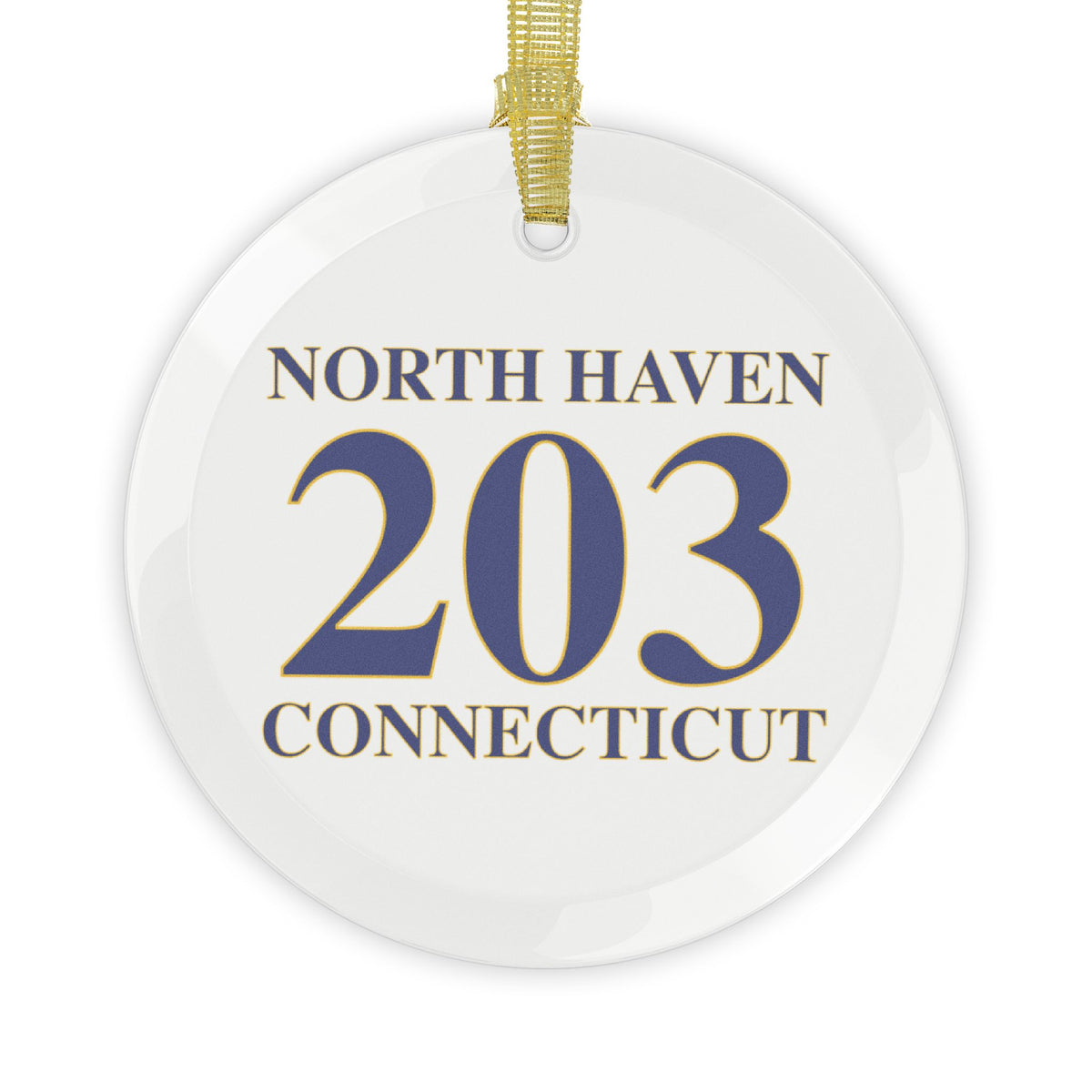 North Haven 203 Connecticut Glass Ornaments