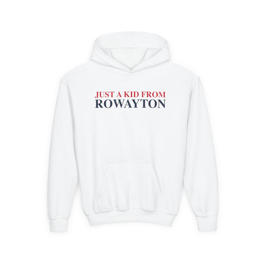 Just a kid from Rowayton Youth Heavy Blend Hooded Sweatshirt