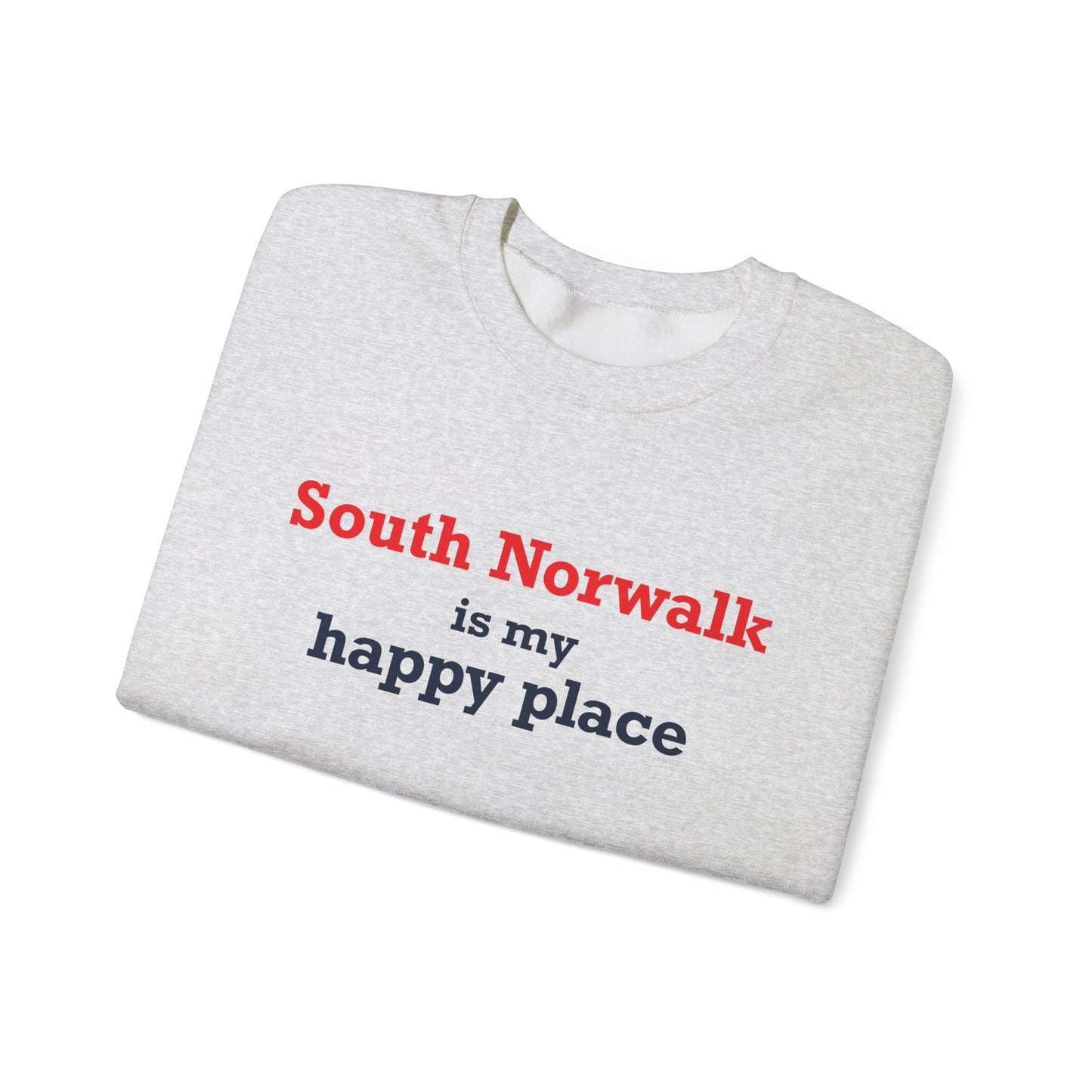 South Norwalk is My Happy Place Unisex Heavy Blend™ Crewneck Sweatshirt
