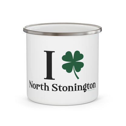 I Clover North Stonington Enamel Camping Mug