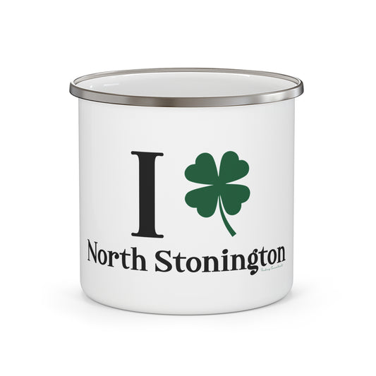 I Clover North Stonington Enamel Camping Mug