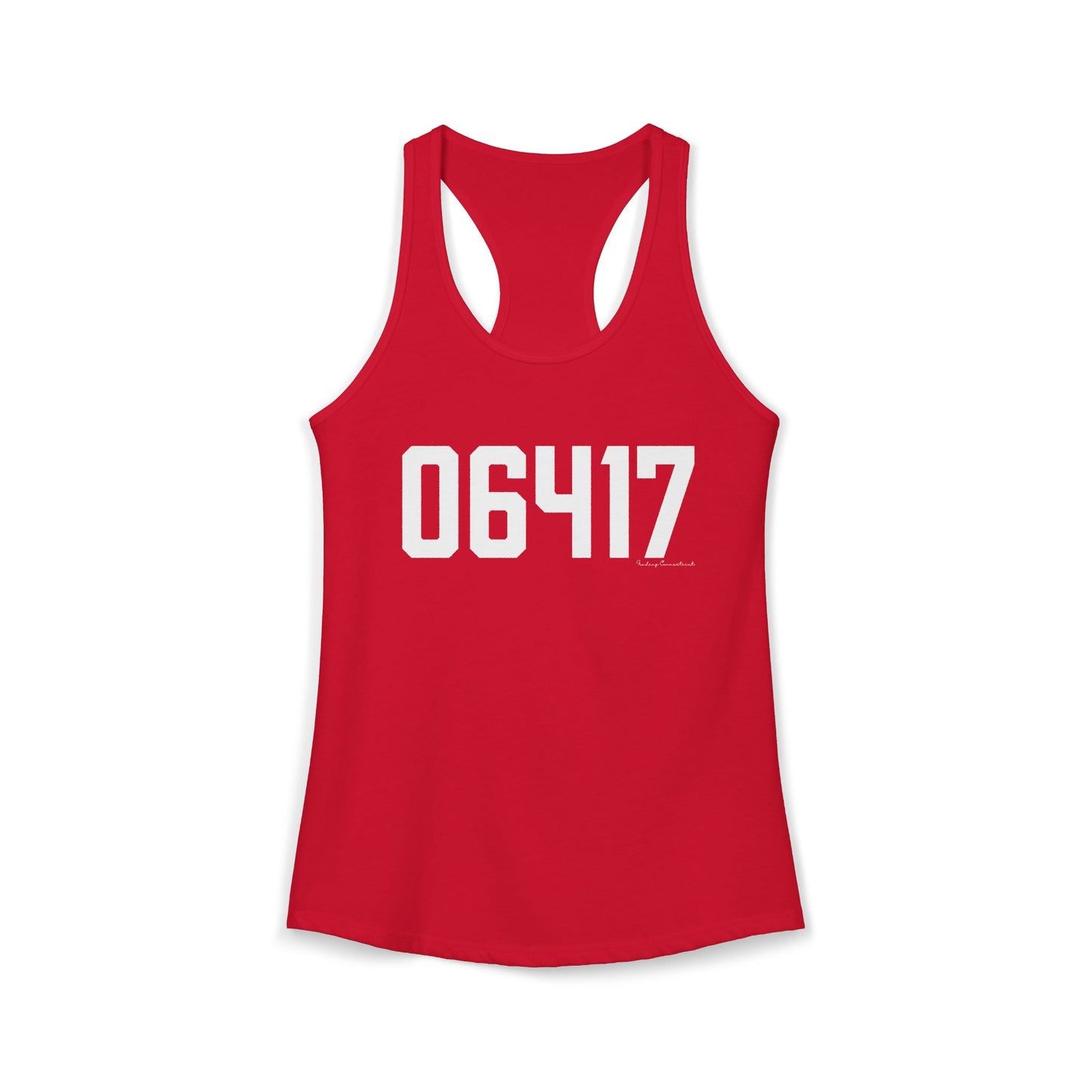 06417 Deep River CT Zip Code Women's Ideal Racerback Tank Top
