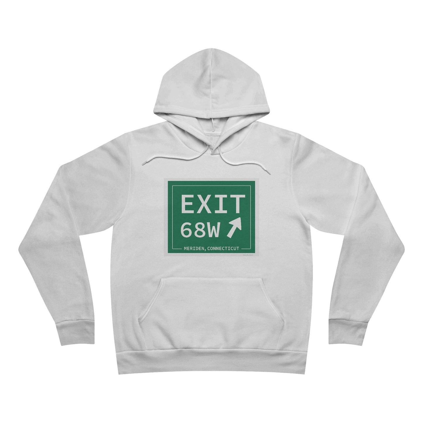 Vintage Exit 68W WCP Sign Unisex Sponge Fleece Pullover Hoodie