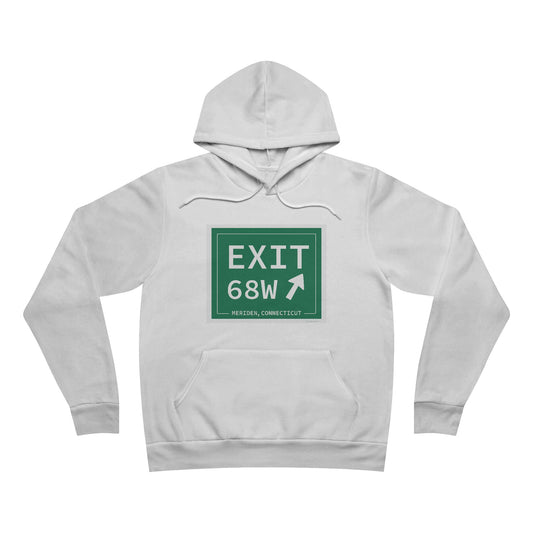 Vintage Exit 68W WCP Sign Unisex Sponge Fleece Pullover Hoodie