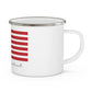 Portland Connecticut Connecticut Flag Enamel Camping Mug