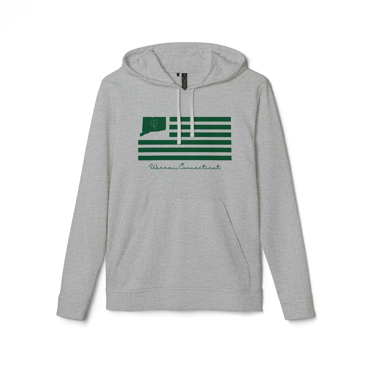 Warren Connecticut St. Patrick’s Day Flag adidas Unisex Fleece Hoodie