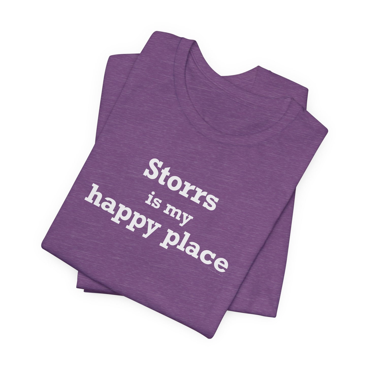 Storrs Is My Happy Place Unisex Jersey Short Sleeve T-Shirt