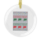 Connecticut Ugly Holiday Glass Ornaments