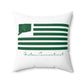 Groton Connecticut St. Patrick’s Day Flag Spun Polyester Square Pillow