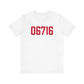 06716 Wolcott Connecticut Zip Code Jersey Short Sleeve T-Shirt