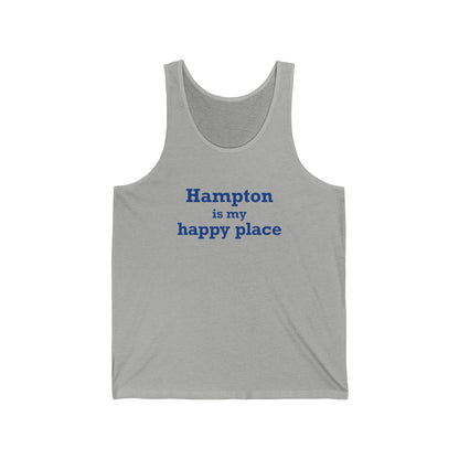 Hampton is My Happy Place Unisex Jersey Tank Top