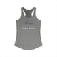Goose Shows Are My Happy Place - Gray & Purple Women's Ideal Racerback Tank Top