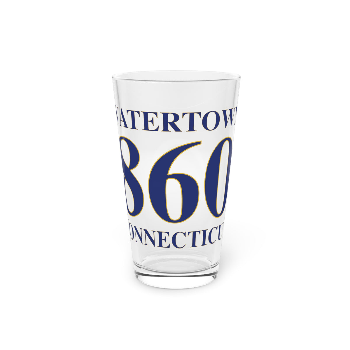 Watertown 860 Connecticut Pint Glass, 16oz