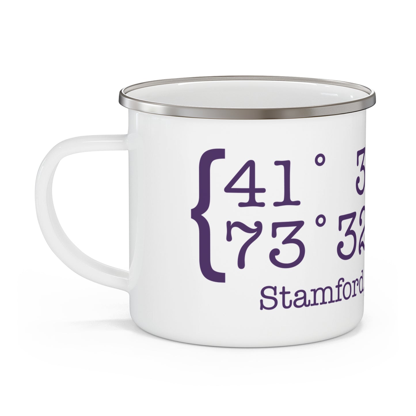 Stamford Coordinates Enamel Camping Mug