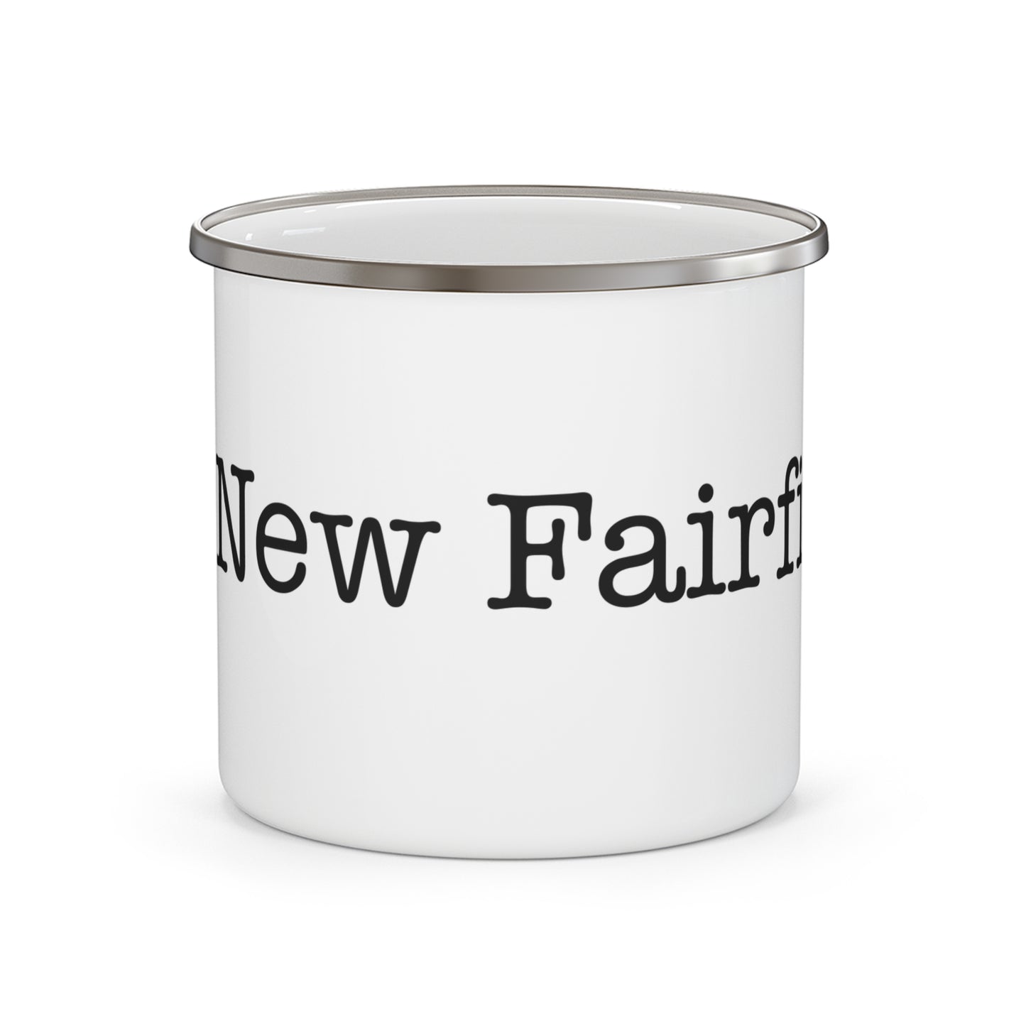 I Heart New Fairfield. Enamel Camping Mug