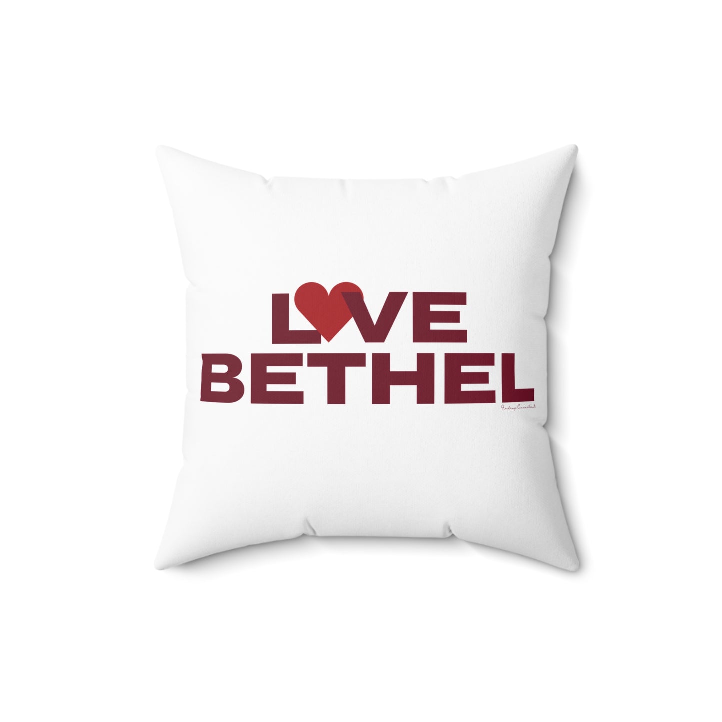 Love Bethel Spun Polyester Square Pillow