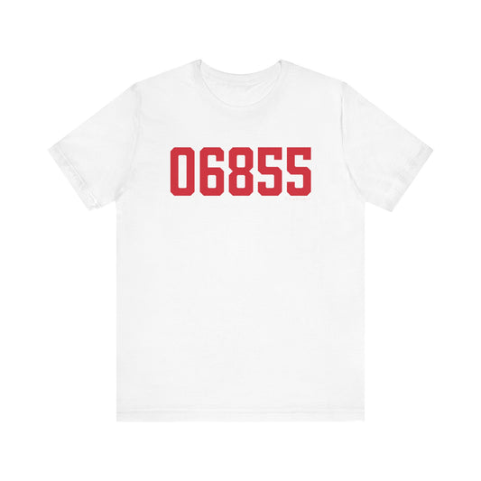 06855 Norwalk Connecticut Zip Code Unisex Jersey Short Sleeve T-Shirt