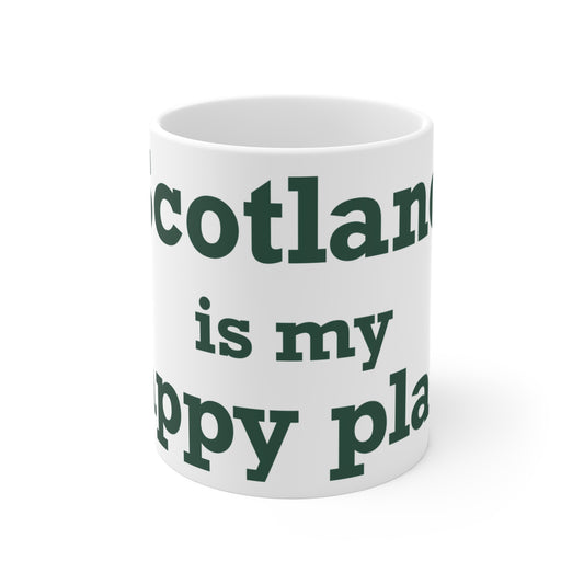 Scotland is My Happy Place Mug 11oz