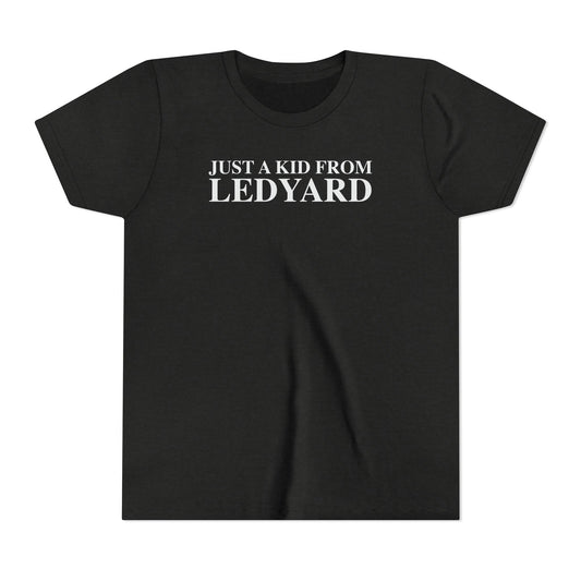 Just a kid from Ledyard Youth Short Sleeve T-Shirt