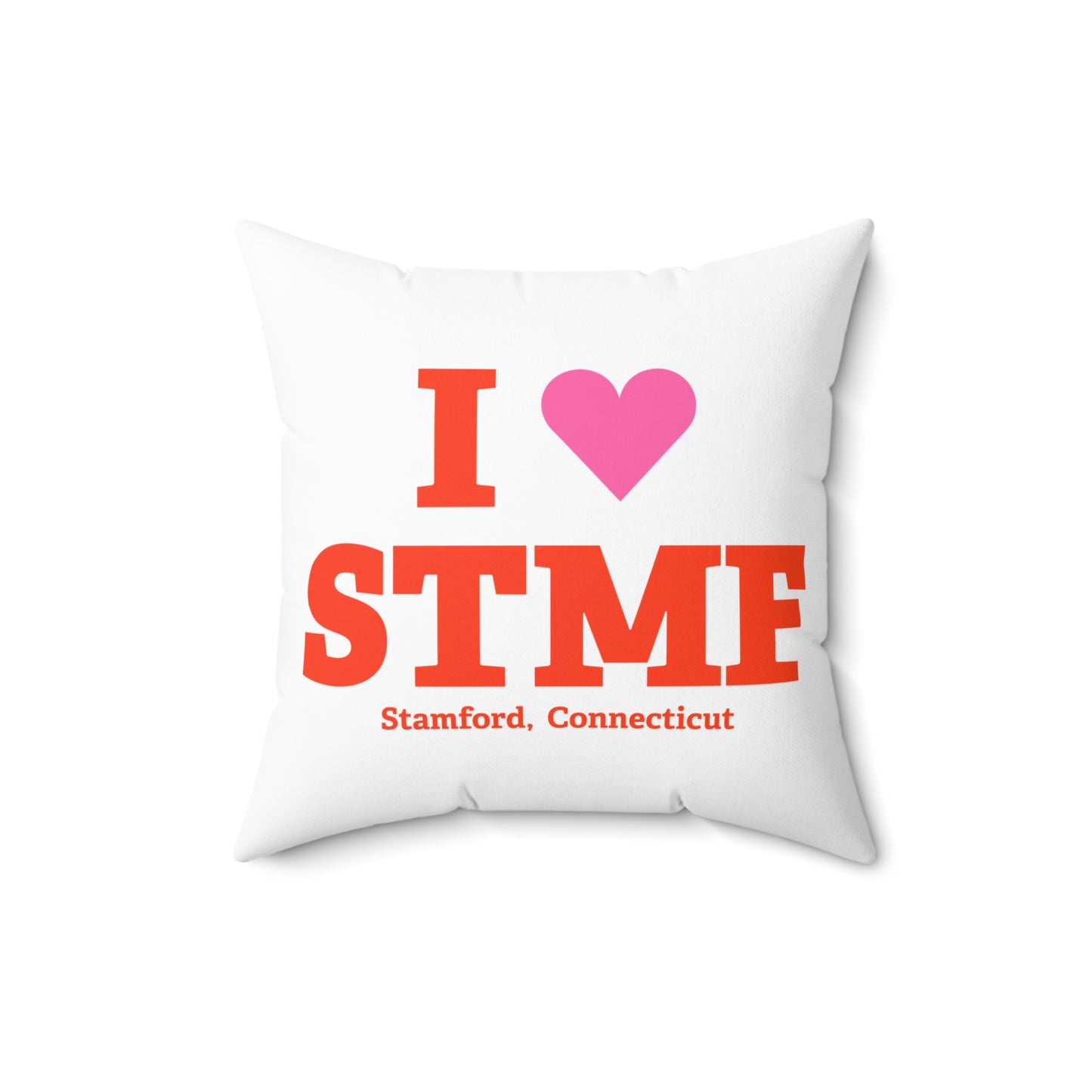 I Heart STMF Spun Polyester Square Pillow