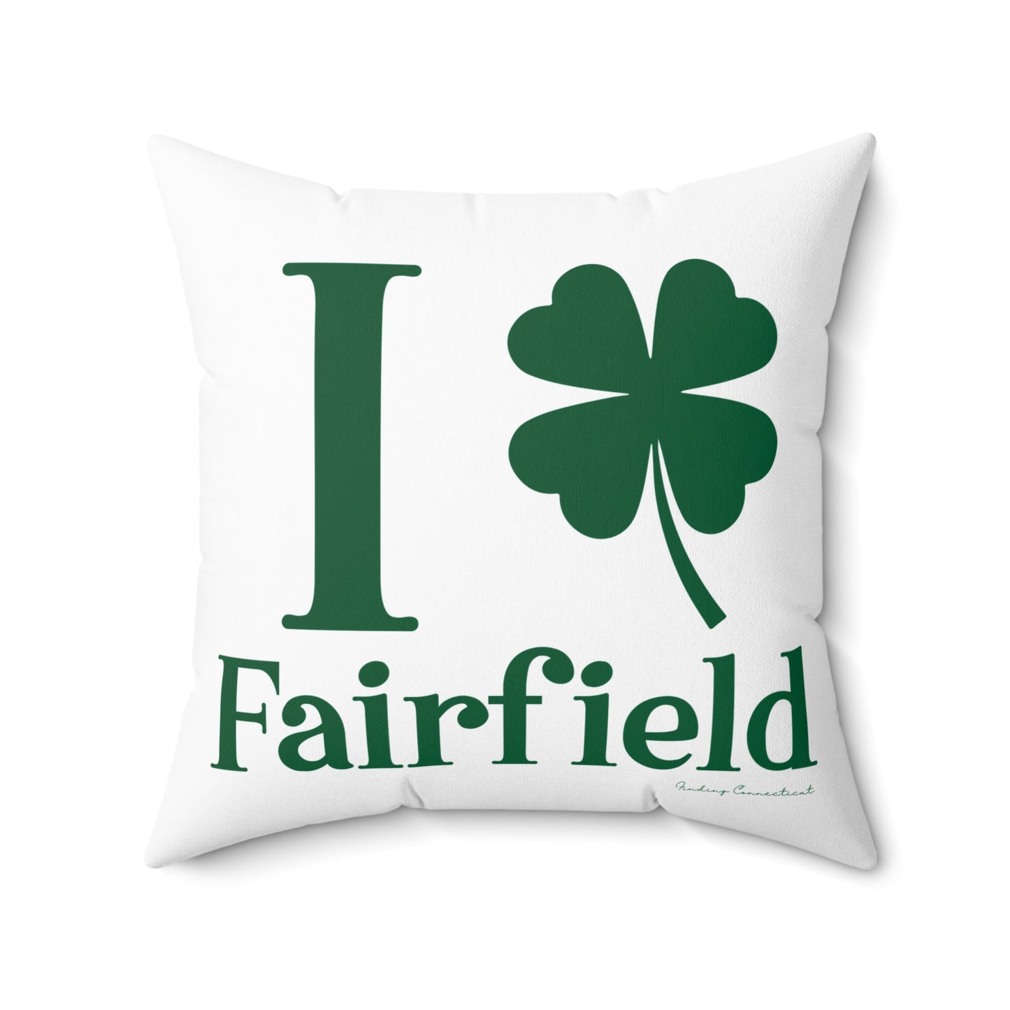 I Clover Fairfield Spun Polyester Square Pillow