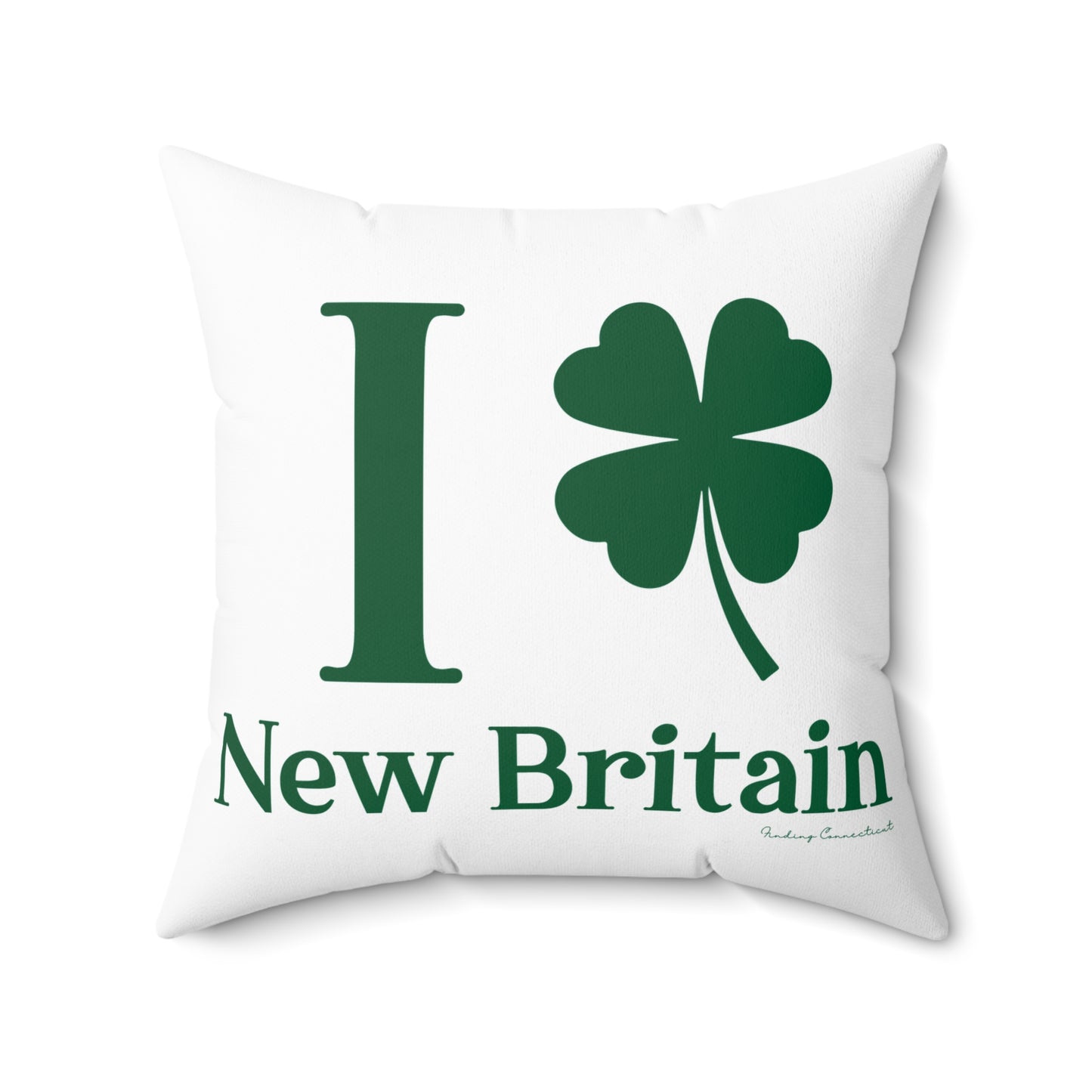 I Clover New Britain Spun Polyester Square Pillow