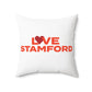 Love Stamford Spun Polyester Square Pillow