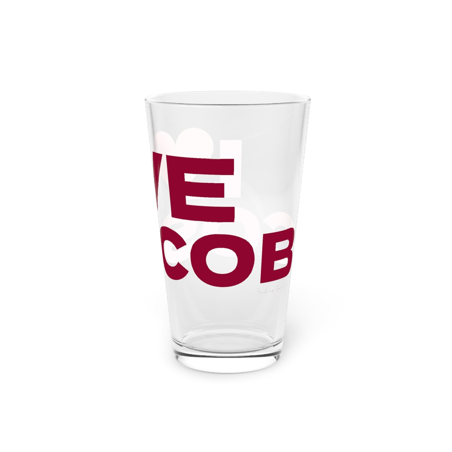 Love Cos Cob Pint Glass, 16oz