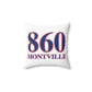 860 Montville Red, White & Blue Spun Polyester Square Pillow