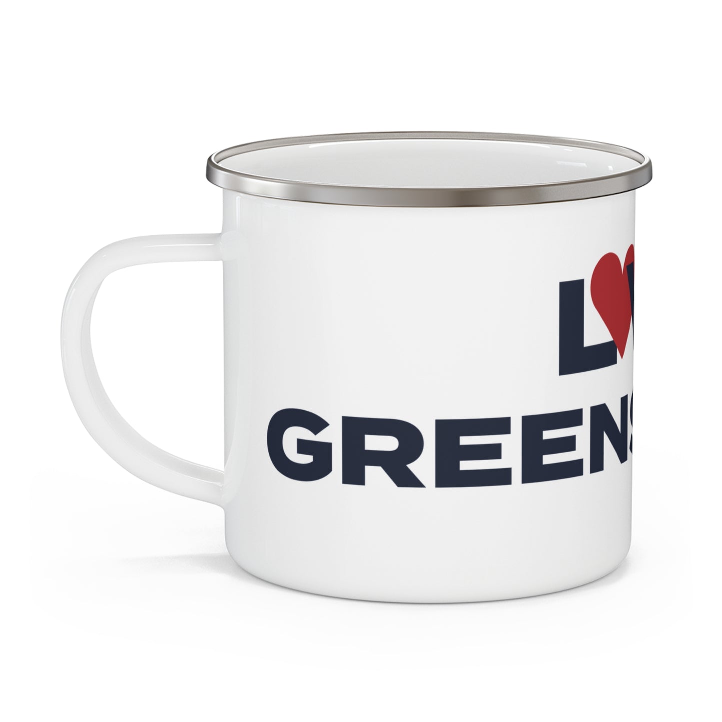 Love Greens Farms Enamel Camping Mug