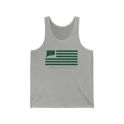 Ledyard Connecticut St. Patrick’s Day Flag Unisex Jersey Tank Top