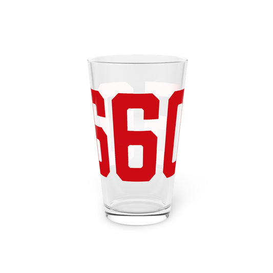 06605 Bridgeport Connecticut Zip Code Pint Glass, 16oz