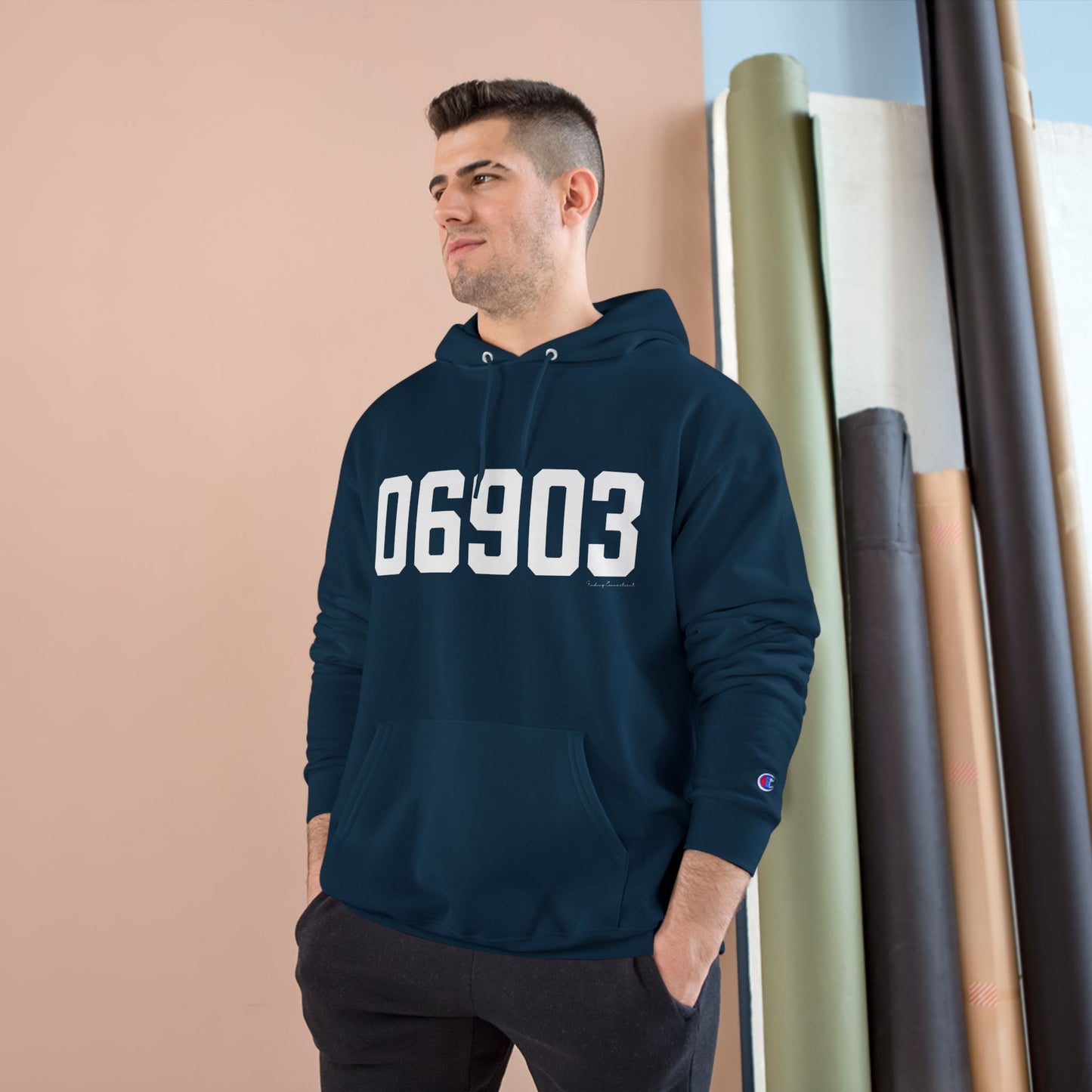 06903 Stamford CT Zip Code Champion Hoodie Sweatshirt