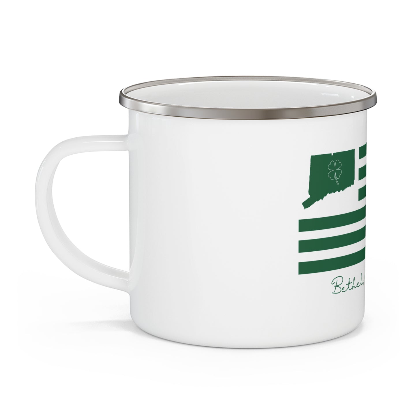 Bethel Connecticut St Patrick’s Day Flag Enamel Camping Mug