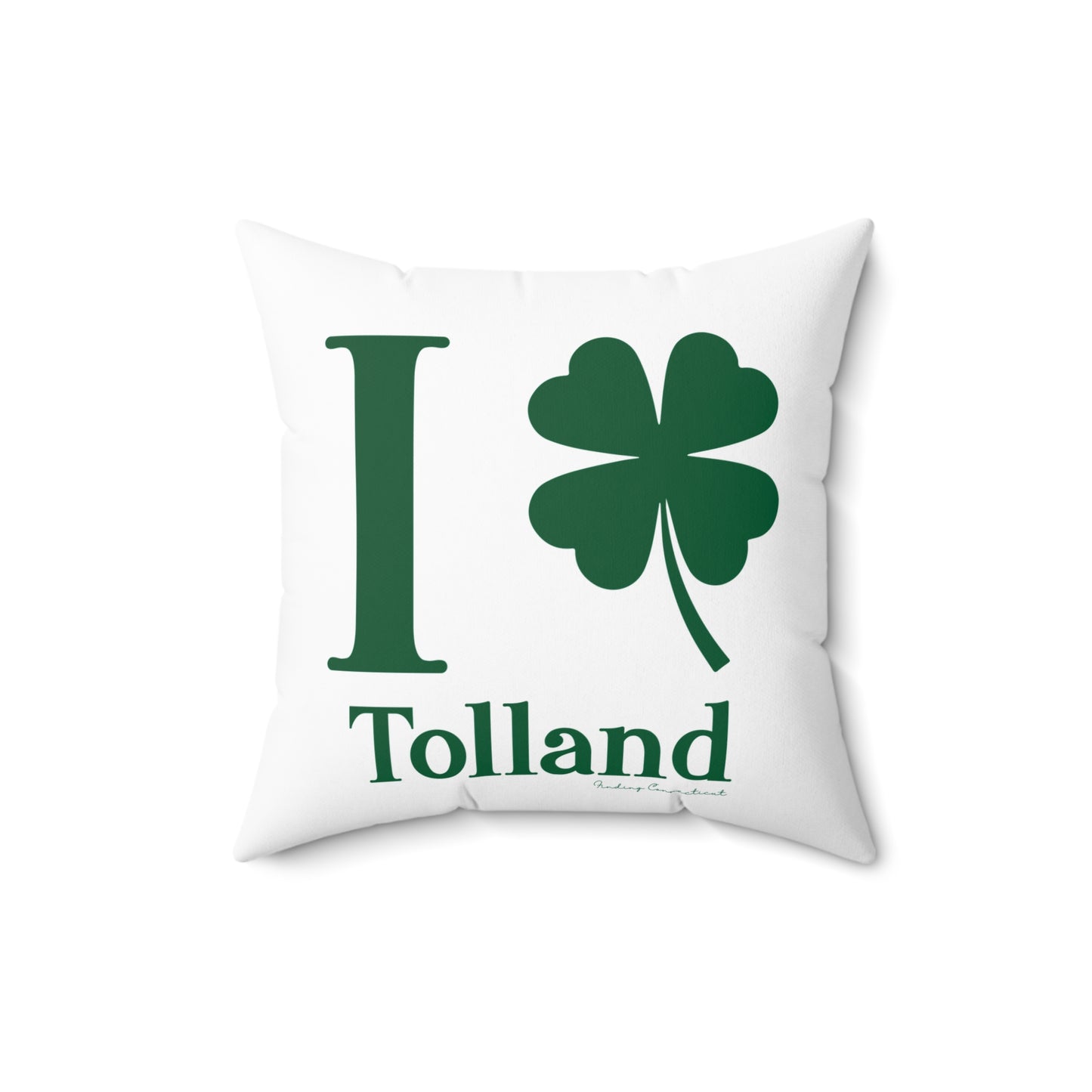 I Clover Tolland Spun Polyester Square Pillow