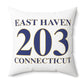 East Haven 203 Connecticut Polyester Square Pillow