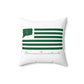 Sherman Connecticut St. Patrick’s Day Flag Spun Polyester Square Pillow