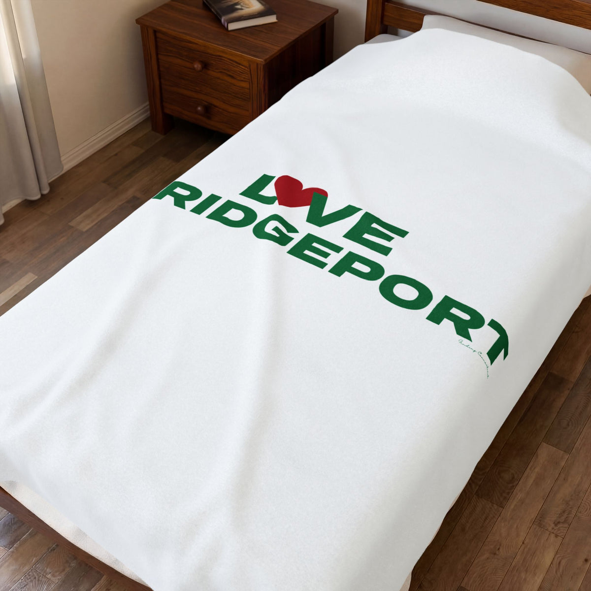 Love Bridgeport Velveteen Plush Blanket