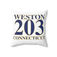 Weston 203 Connecticut  Spun Polyester Square Pillow