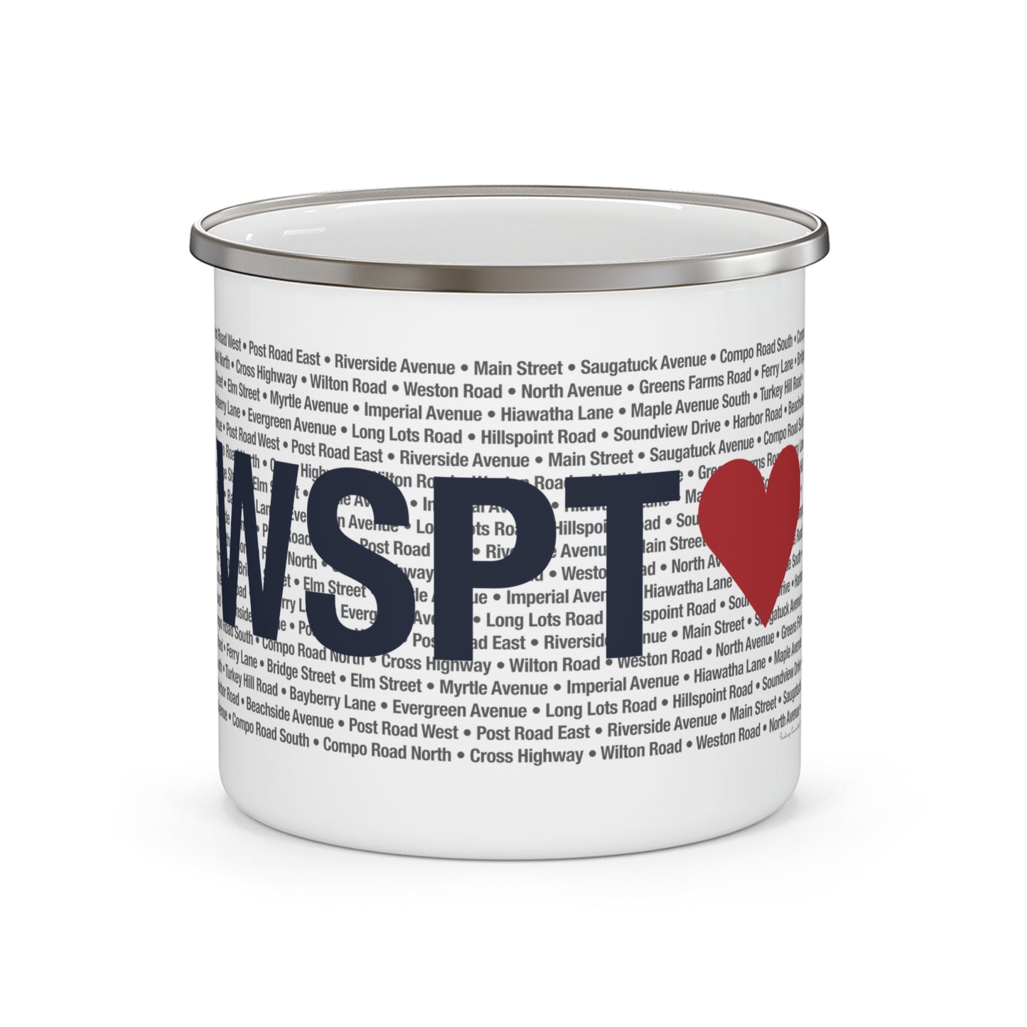 Westport Love Enamel Camping Mug