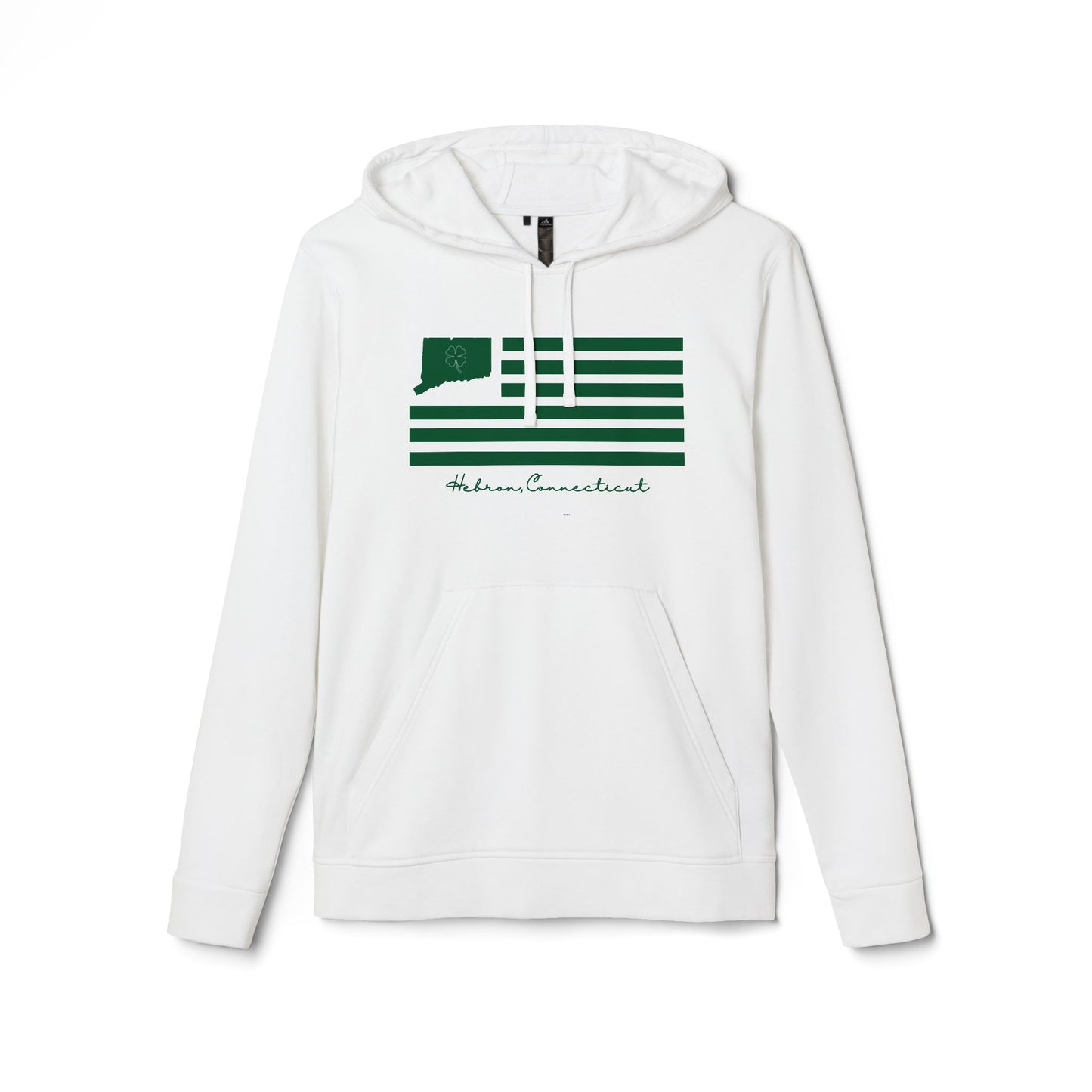 Hebron Connecticut St. Patrick’s Day Flag adidas Unisex Fleece Hoodie