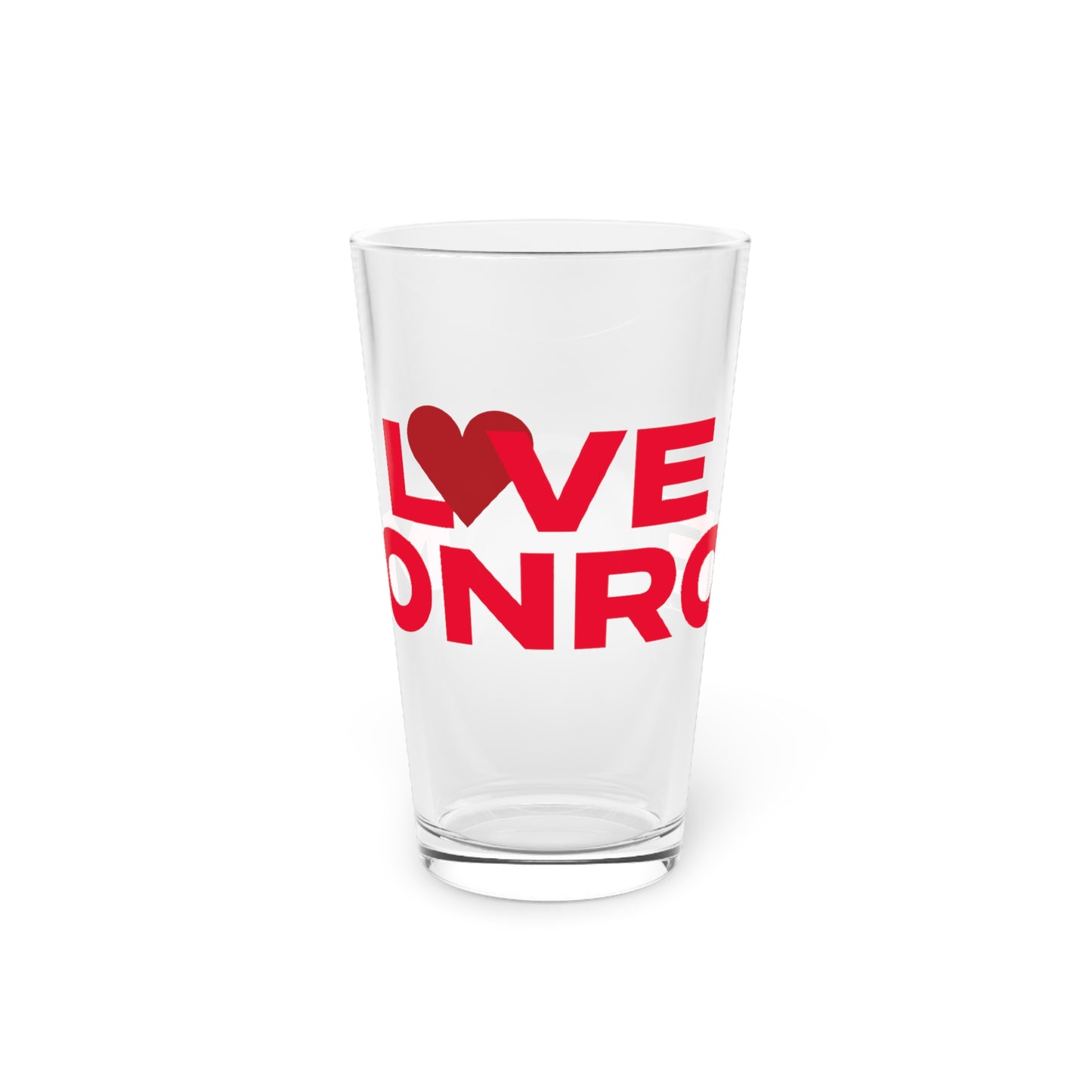 Love Monroe Pint Glass, 16oz