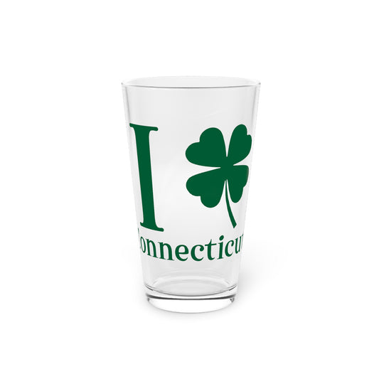 I Clover Connecticut Pint Glass, 16oz