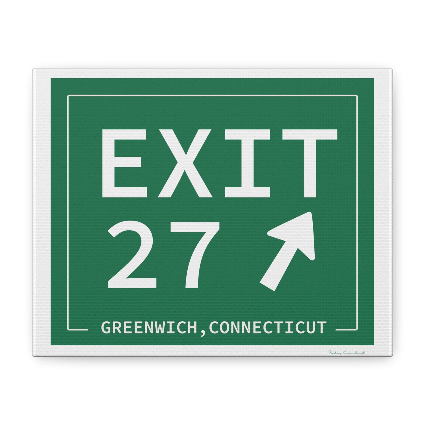 Vintage Exit 29 Merritt Parkway Sign Matte Canvas, Stretched, 1.25"