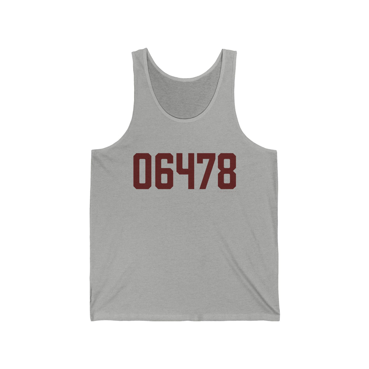 06478 Oxford Connecticut Zip Code Unisex Jersey Tank Top