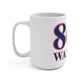 Warren Red, White & Blue Mug 15oz